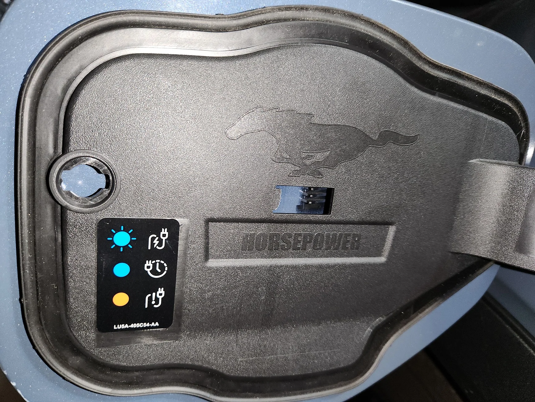 Ford Mustang Mach-E Help: what's wrong with the charging port door? 20260111_123924