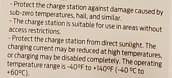 Ford Mustang Mach-E Ford Connected Charge Station installation - DIY instructions writeup Temp Warnings