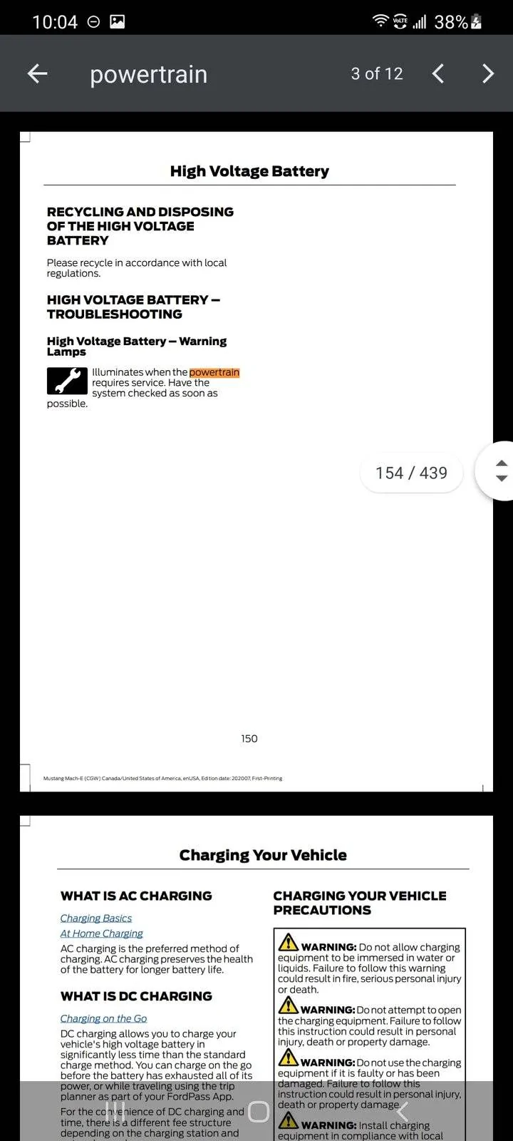 Ford Mustang Mach-E Deep Sleep Mode - 12v battery drained dead [update: Mach-E jump started] Screenshot_20210214-220453_Driv