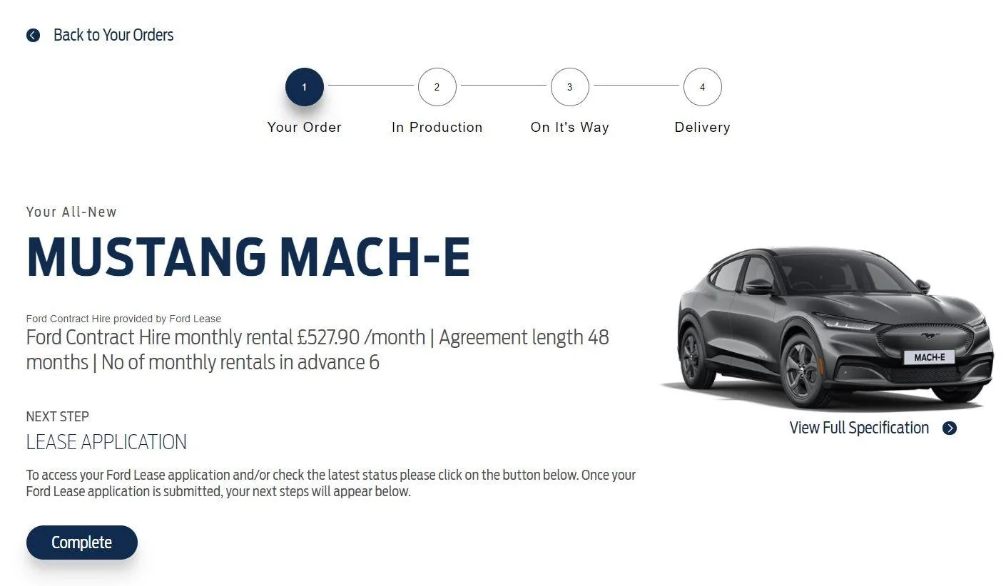 Ford Mustang Mach-E UK Customers Ford