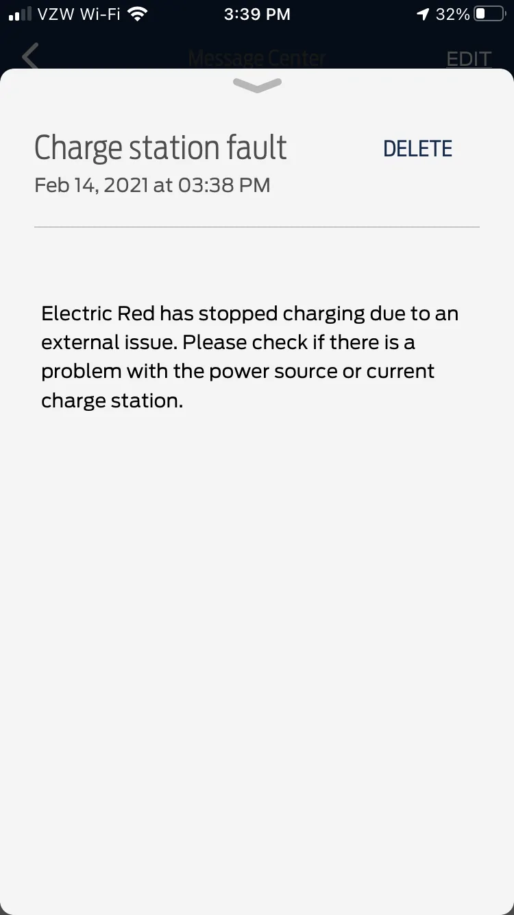 Ford Mustang Mach-E Charge Station Fault and Charge Fault Charge Station Fault
