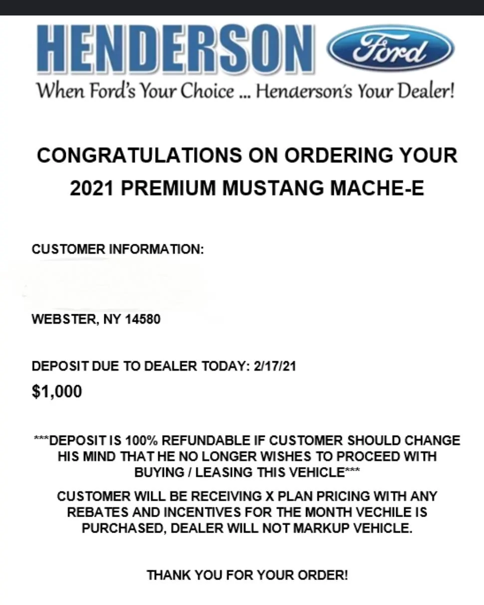 Ford Mustang Mach-E How early to order? Screenshot_20210218-215738_Gmail