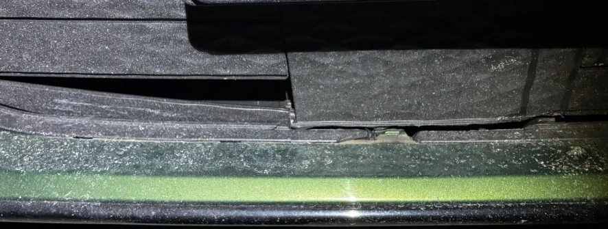 Ford Mustang Mach-E Front Louver/Radar Damage - Certified Collision Center Necessary? Crack3