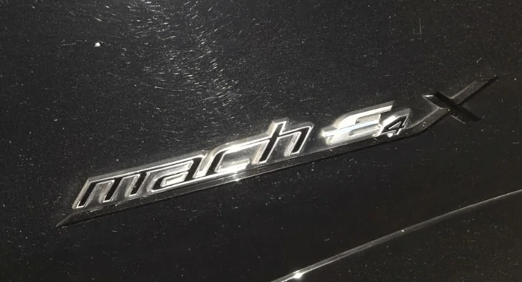 Ford Mustang Mach-E Mach e4 and Mache4 x emblems. Screenshot_20260206_235031_Photos