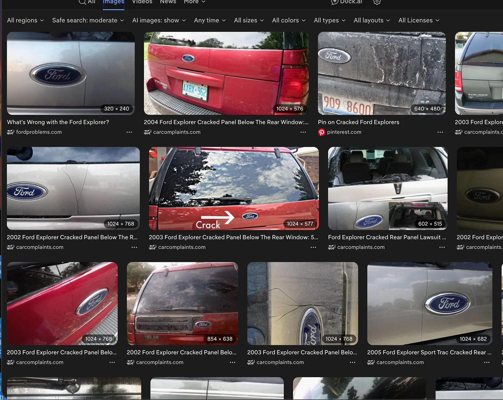 Ford Mustang Mach-E A new crack in door plastic Screenshot 2026-02-09 at 1.50.01 PM