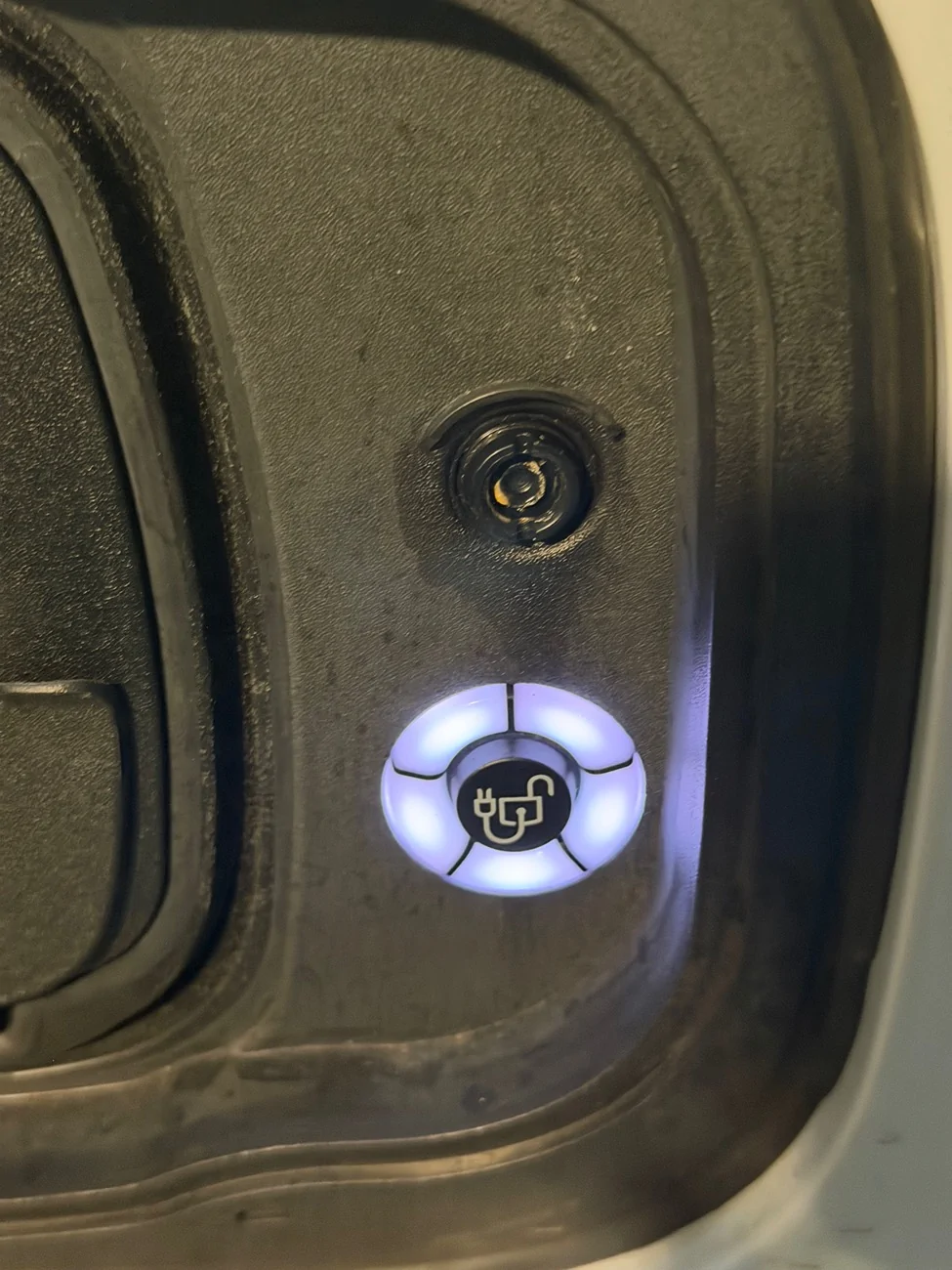 Ford Mustang Mach-E Charge Port Door Won't Close - Part Fell out... Easy fix? IMG_1460
