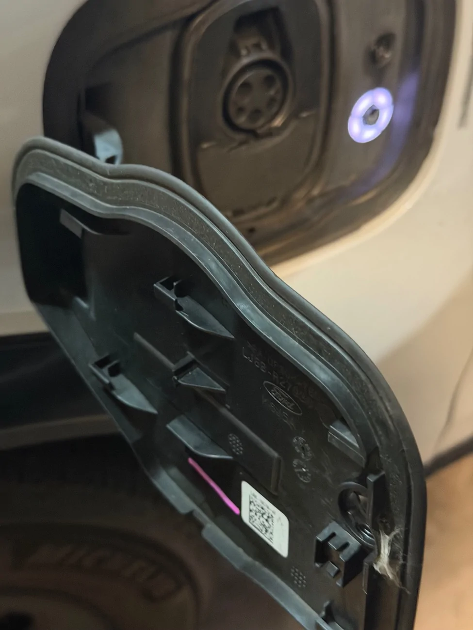 Ford Mustang Mach-E Charge Port Door Won't Close - Part Fell out... Easy fix? IMG_1462