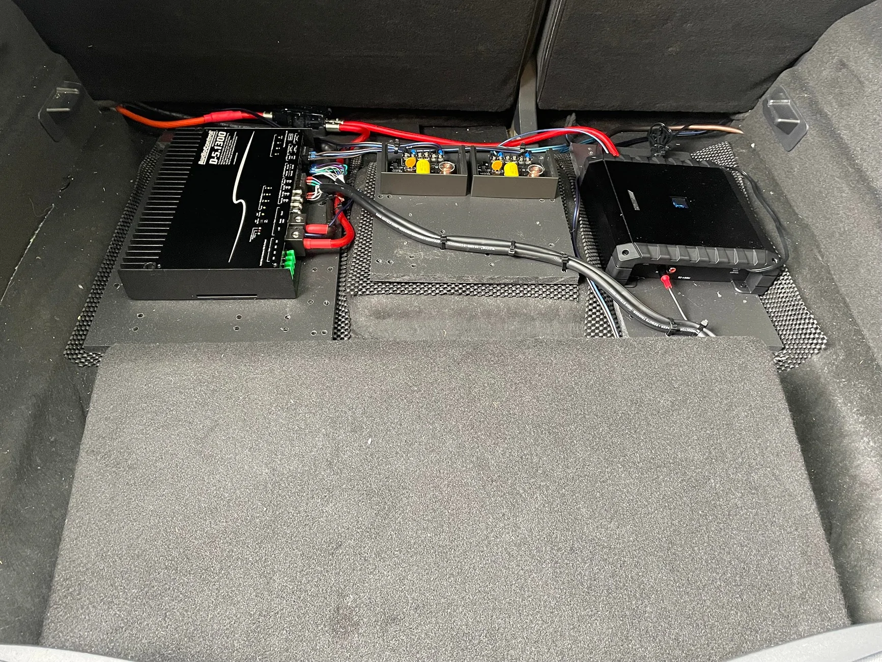 Ford Mustang Mach-E Sub install for B&O on leased 2024 Mach-E GT Stereo Upgrad
