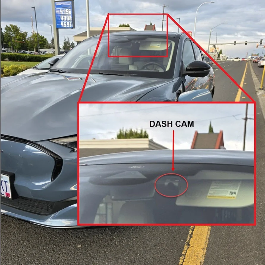 Ford Mustang Mach-E VIOFO A229 Pro Tele: real world example dash cam