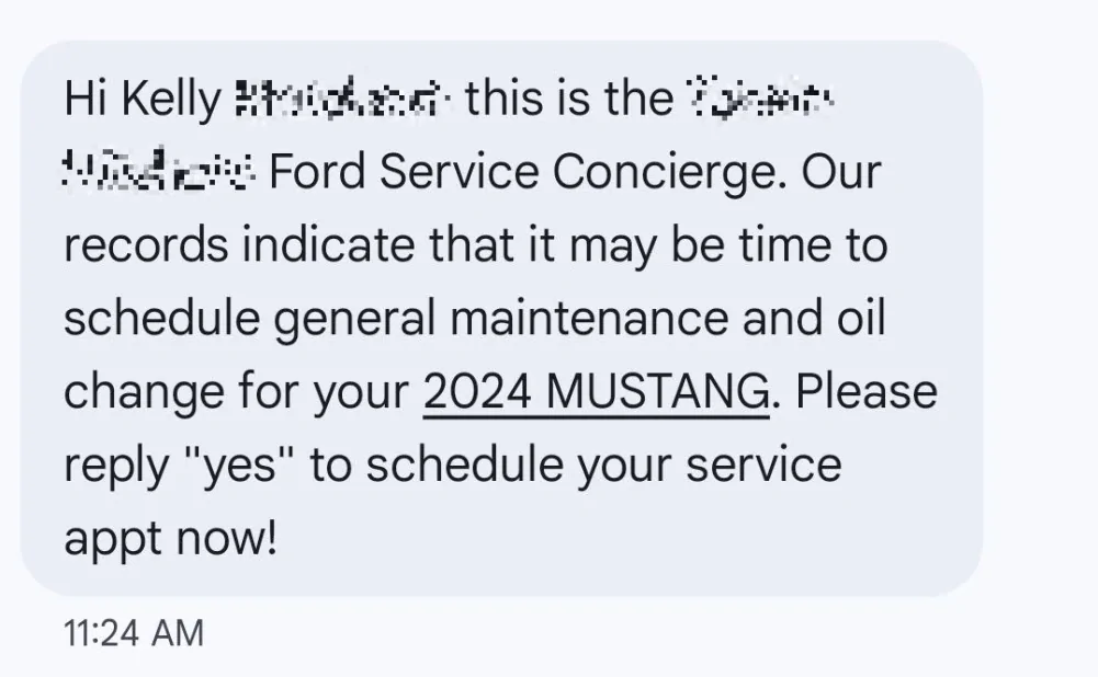 Ford Mustang Mach-E Is this typical? oil chang