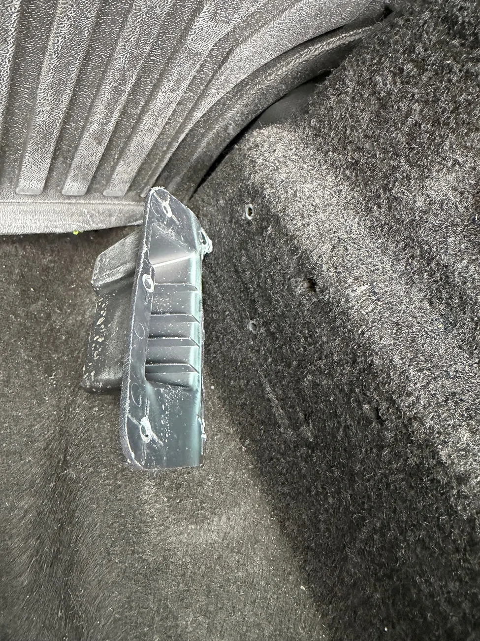 Ford Mustang Mach-E cargo floor support bracket IMG_1700