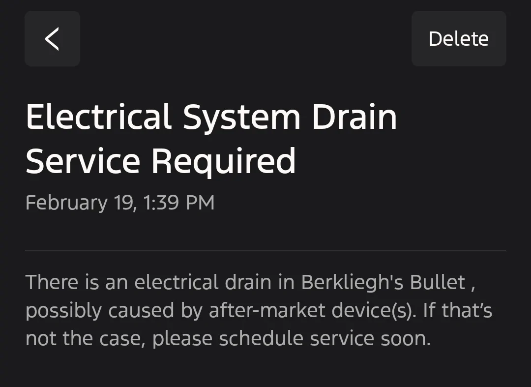 Ford Mustang Mach-E Troubleshooting "Electrical System Drain Service Required" Message Screenshot_20260319_180519_Ford