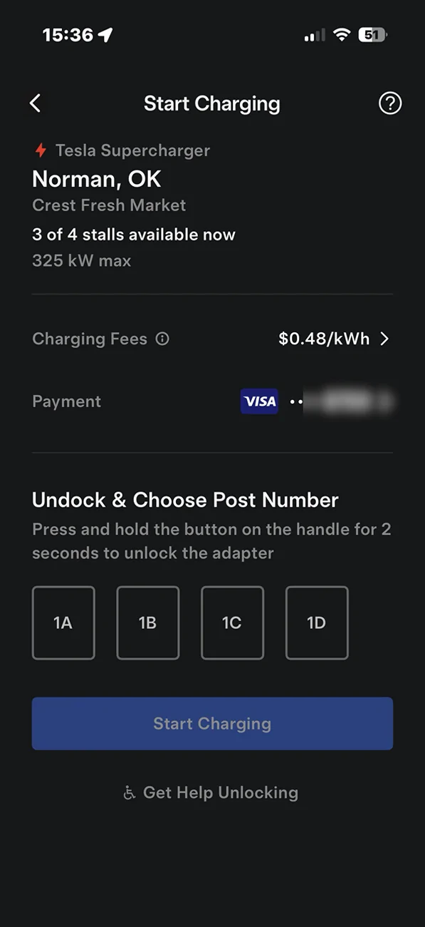 Ford Mustang Mach-E Charging at a Tesla Super charger 1774384939488-cz