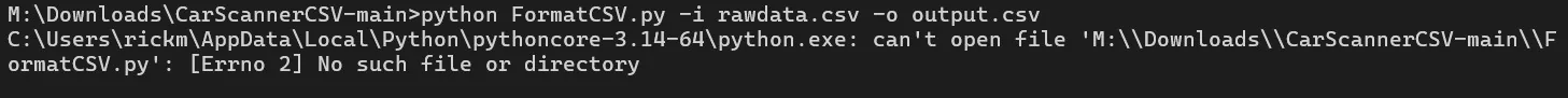 Ford Mustang Mach-E CarScanner data graphs python error2
