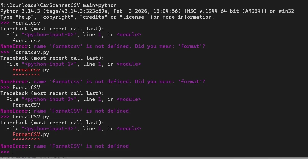 Ford Mustang Mach-E CarScanner data graphs python error3