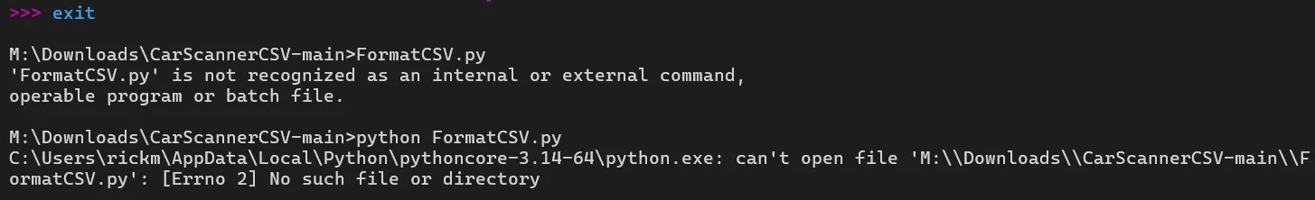 Ford Mustang Mach-E CarScanner data graphs python error4