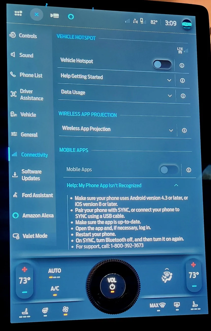 Ford Mustang Mach-E Mobile Apps button not functional 1000010050