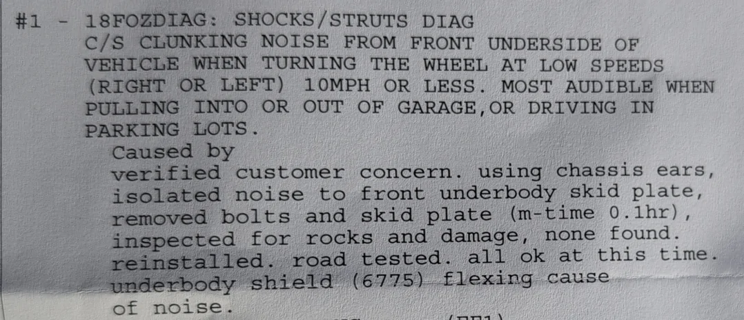 Ford Mustang Mach-E Help maintenance issue - noise & mechanical bump front wheels 1775694167835-mr