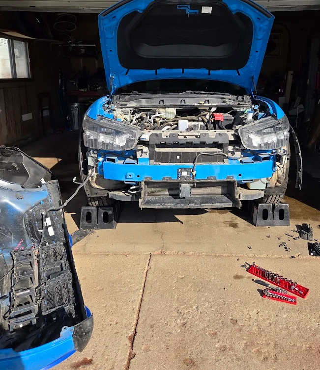 Ford Mustang Mach-E Fox damage on front grille. When do these grilles actuate? 1775761132931-bi
