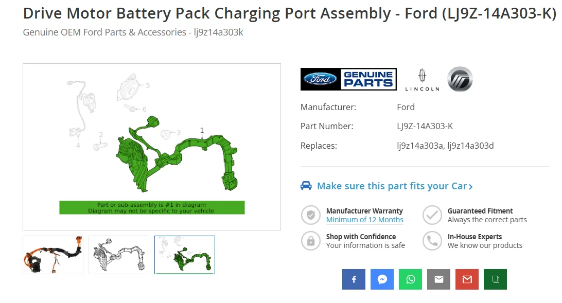 Ford Mustang Mach-E Bracket for charge port same as F-150 Lightning?? 1775761584927-2