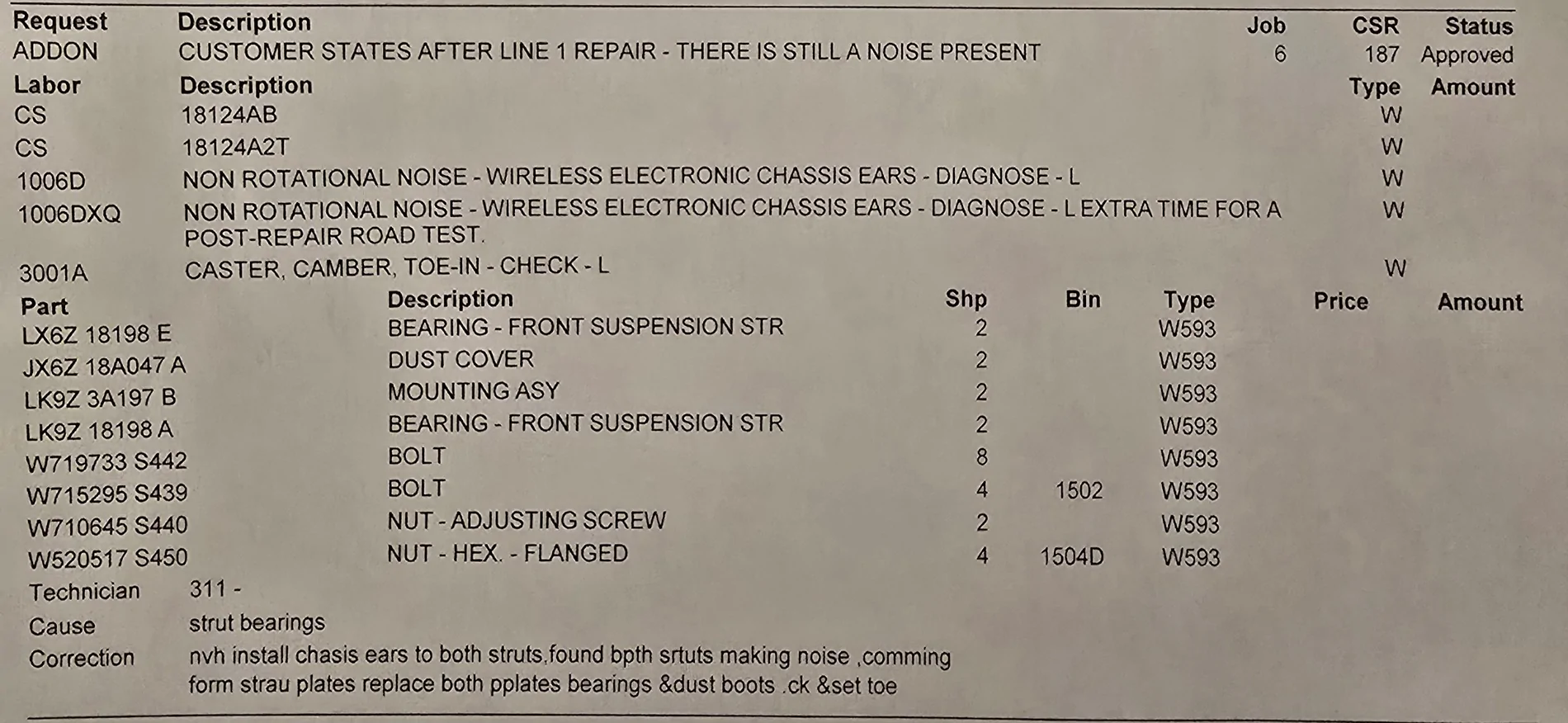 Ford Mustang Mach-E Help maintenance issue - noise & mechanical bump front wheels 20260415_193412(1)