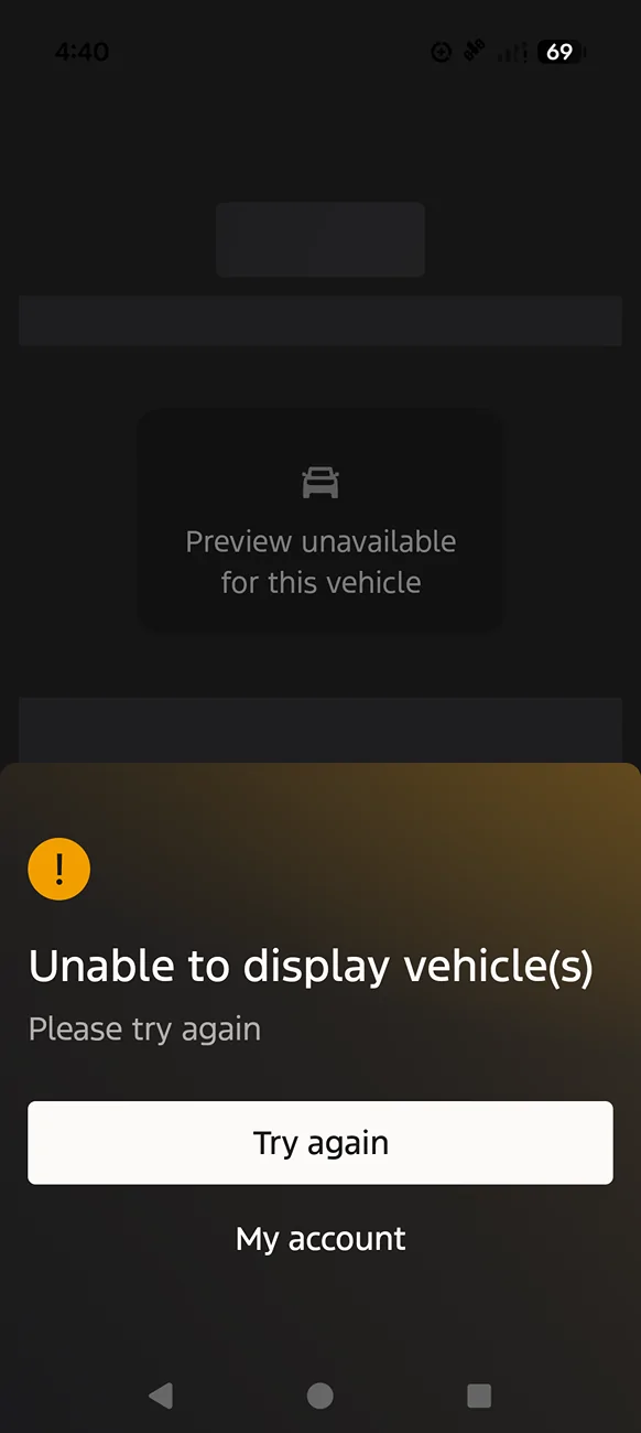 Ford Mustang Mach-E "Unable to Display Vehicle" App Error img1