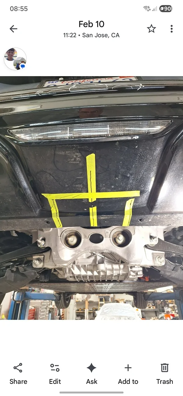 Ford Mustang Mach-E Installed Curt hitch 43885