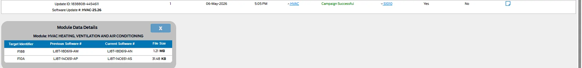 Ford Mustang Mach-E Can update 10.1.0 be updated from FDRS? 1778263048485-nv