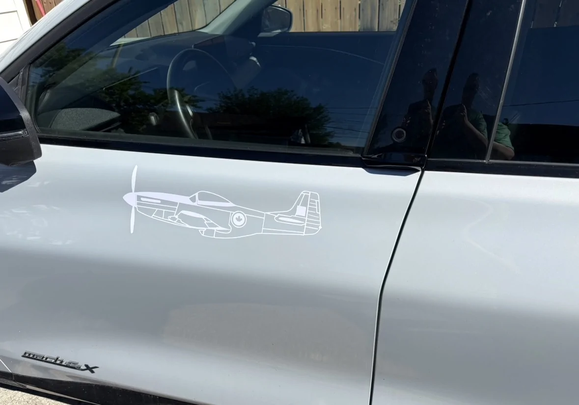 Ford Mustang Mach-E New car stickers IMG_1051