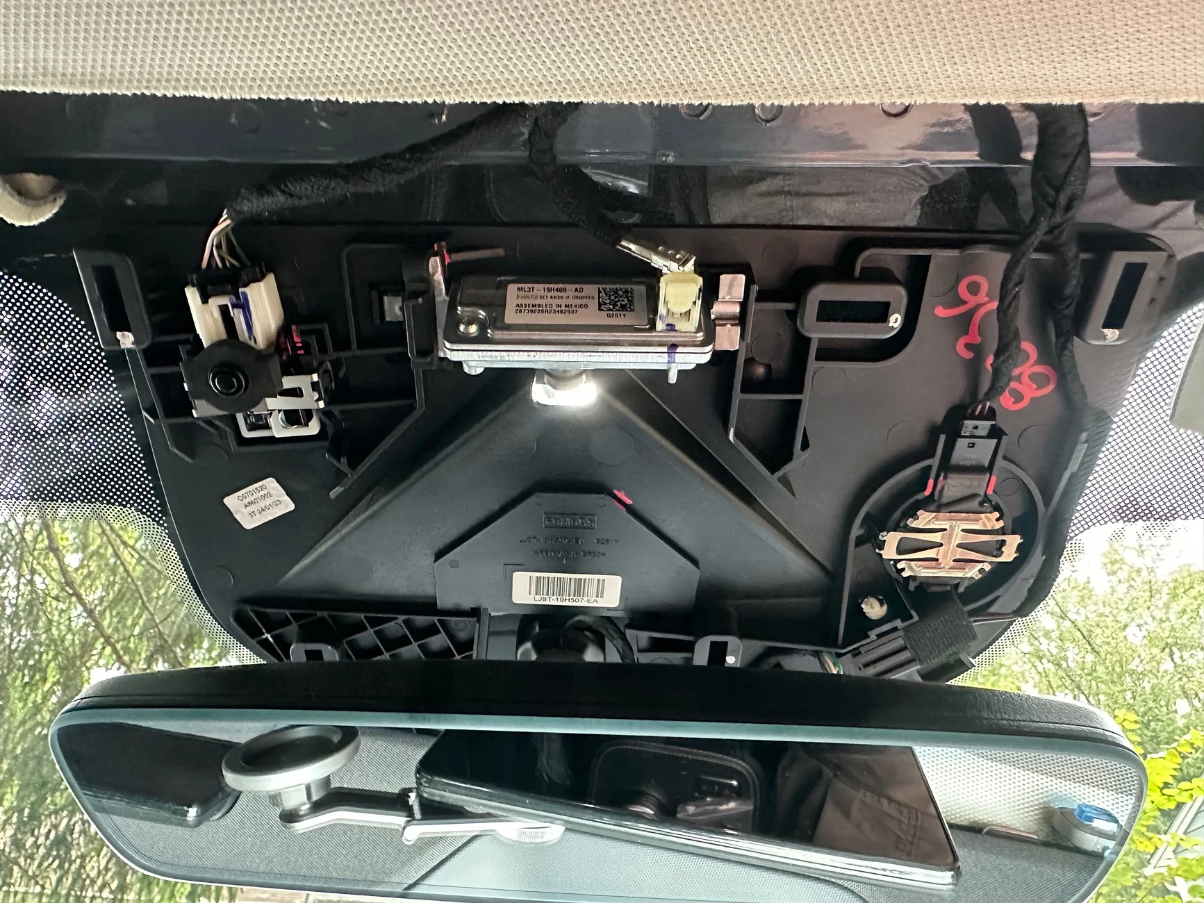 Ford Mustang Mach-E 2026 MirrorTap for Radar Detector IMG_7110