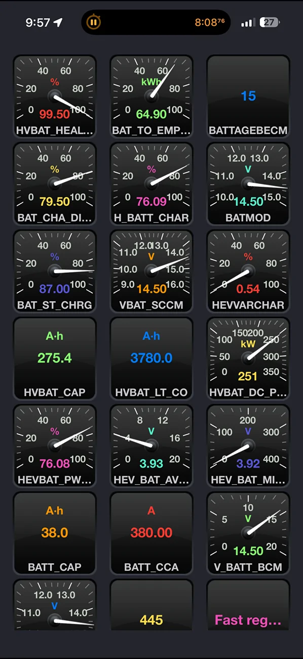 Ford Mustang Mach-E How do I check high voltage battery degradation? IMG_1938