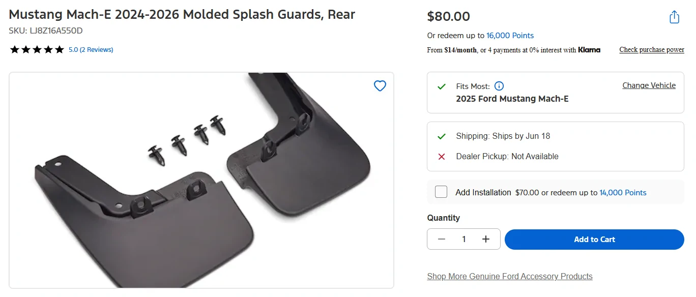 Ford Mustang Mach-E Are the OEM splash guards being cancelled? 1781547727204-f4