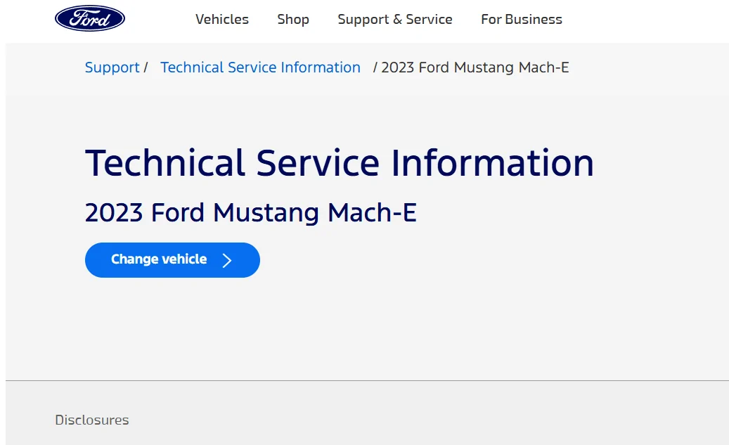 Ford Mustang Mach-E Technical Service Information Page Issues? 1783635641329-g