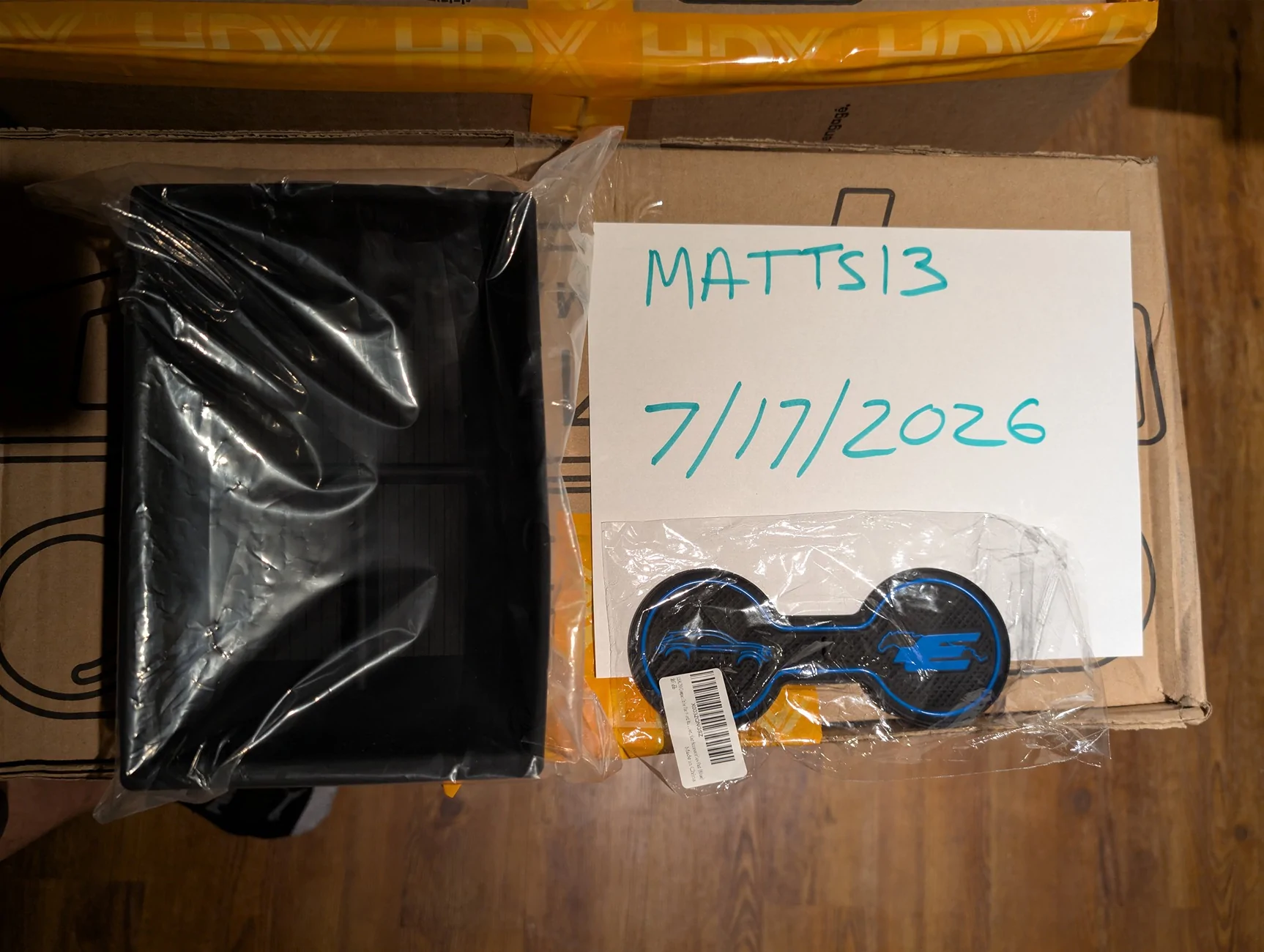 Ford Mustang Mach-E ****UPDATE*****  Center Console organizer + Cup holder coaster CENTERCONSOLE_COPHOLDER