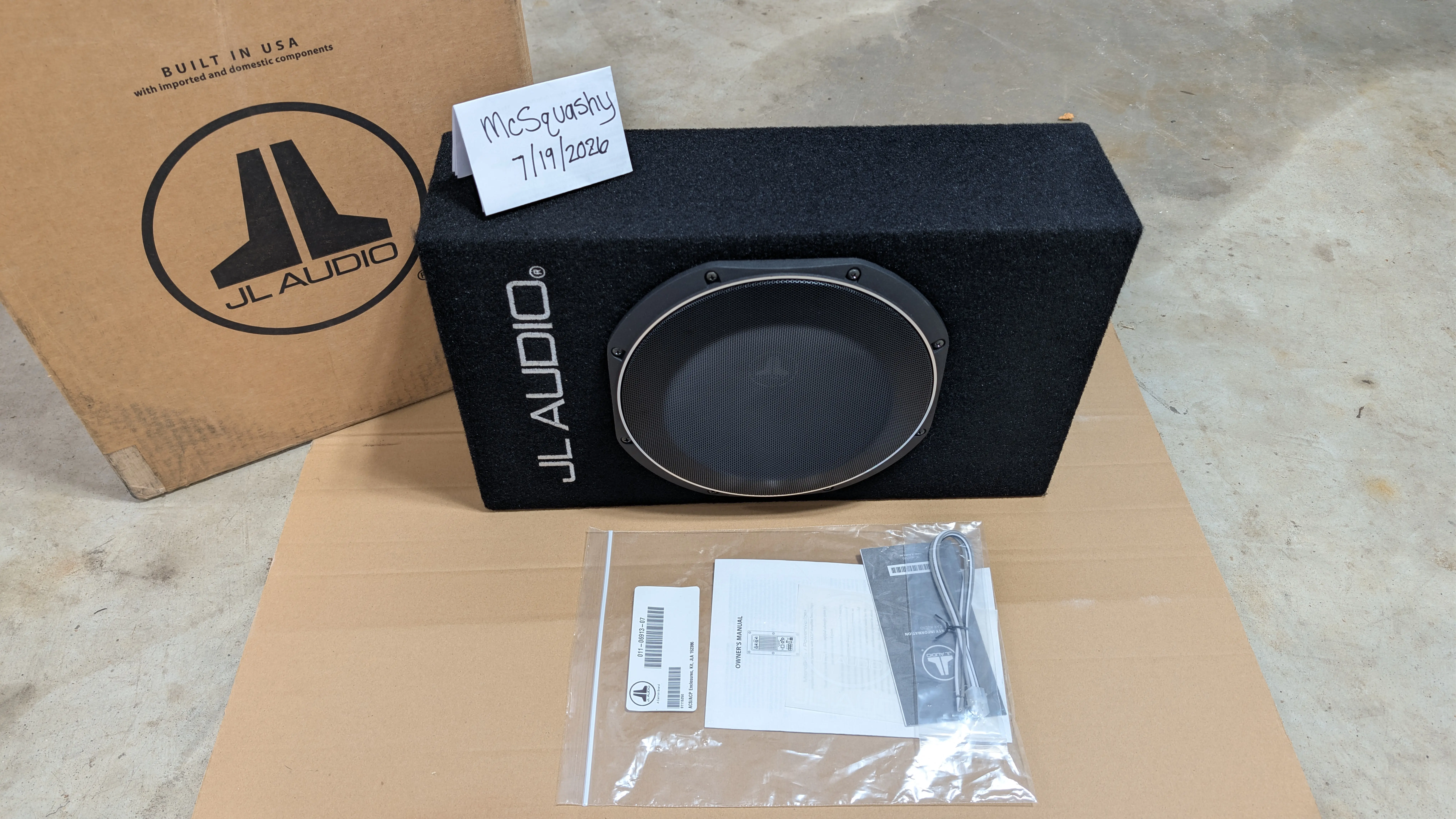 Ford Mustang Mach-E New 10" JL Audio   Powered Sub 11910