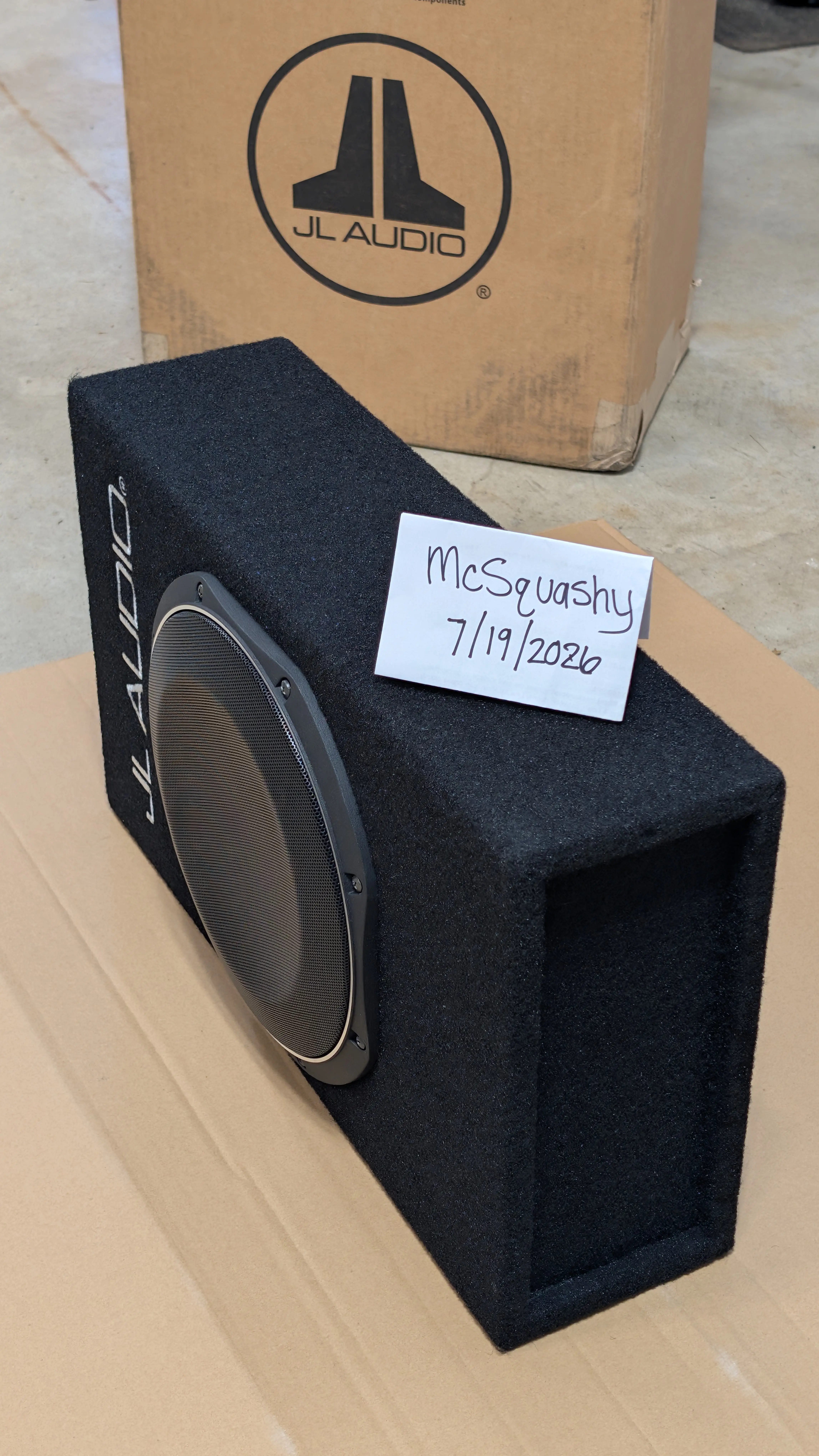 Ford Mustang Mach-E New 10" JL Audio   Powered Sub PXL_20260719_175241161