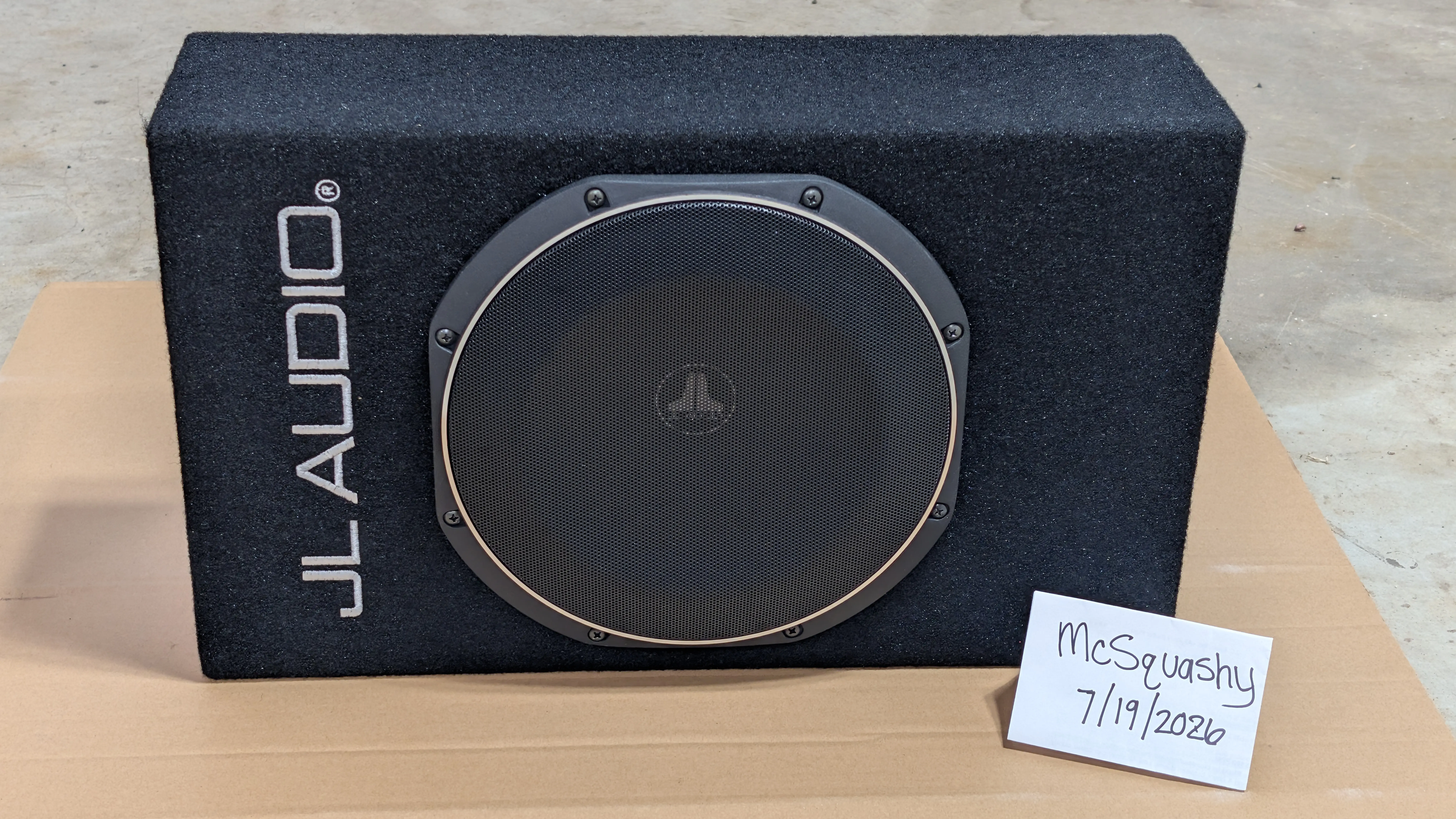 Ford Mustang Mach-E New 10" JL Audio   Powered Sub PXL_20260719_175202294
