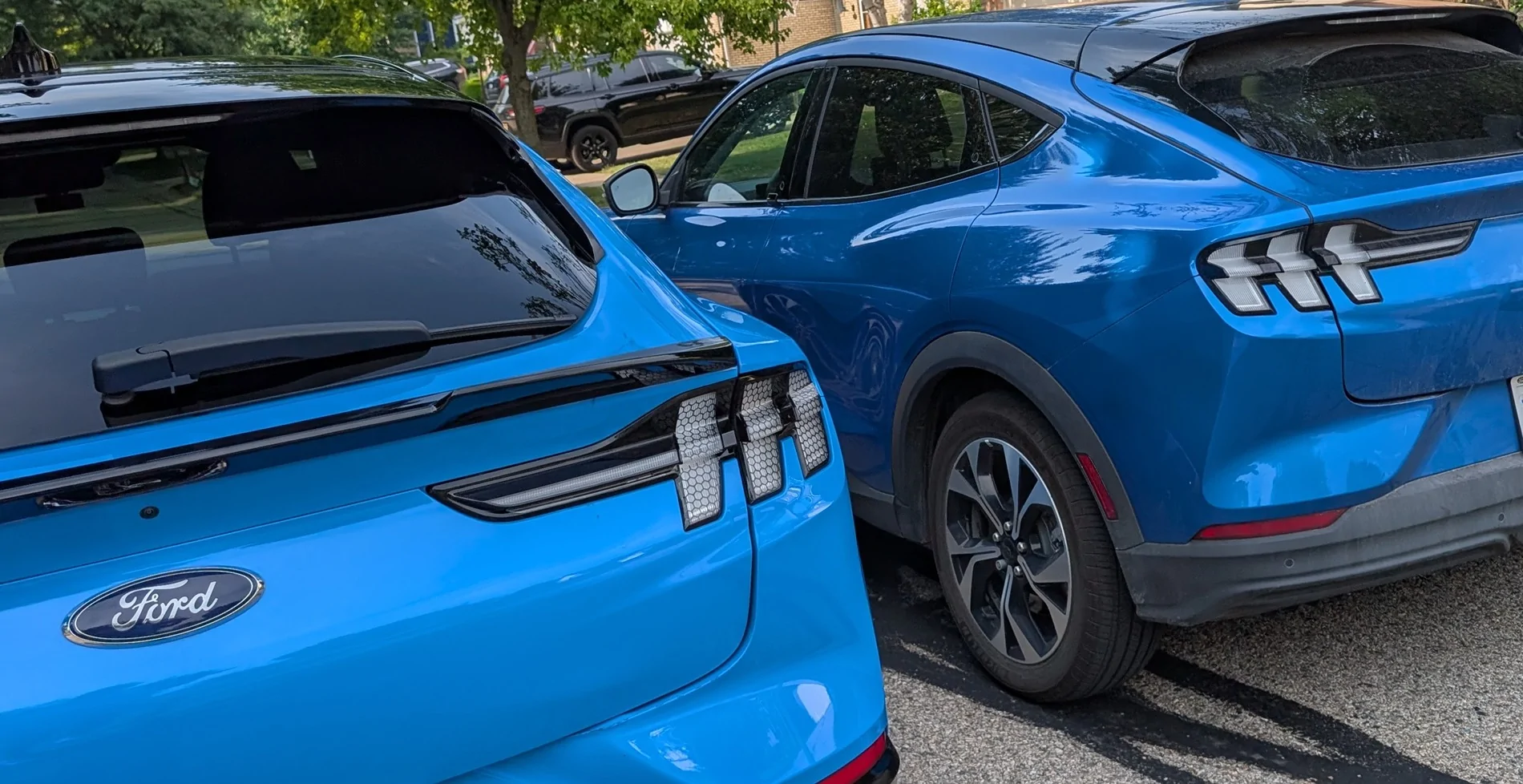 Ford Mustang Mach-E Grabber Blue vs. Velocity Blue PXL_20260720_221411947
