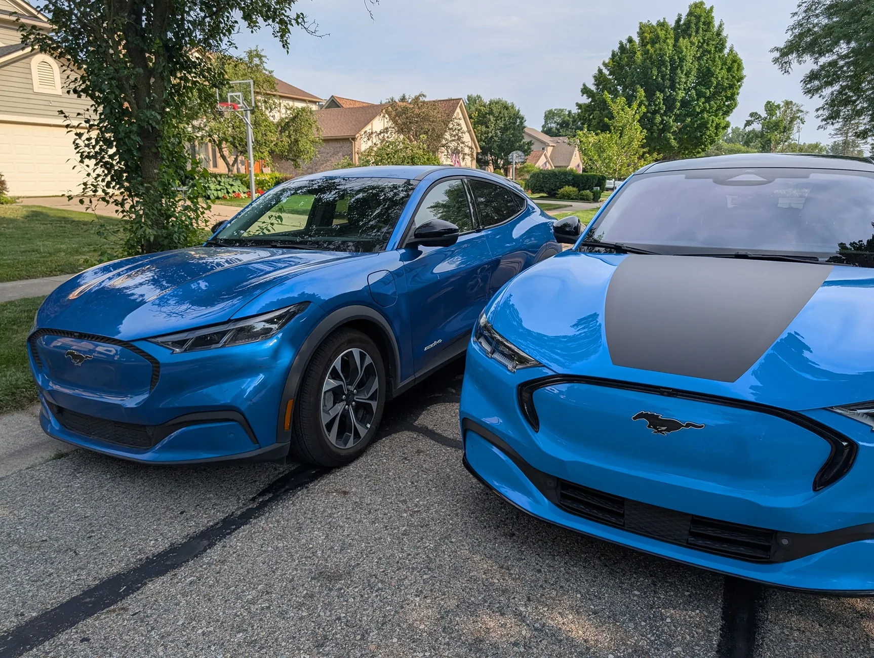 Ford Mustang Mach-E Grabber Blue vs. Velocity Blue PXL_20260720_221403722
