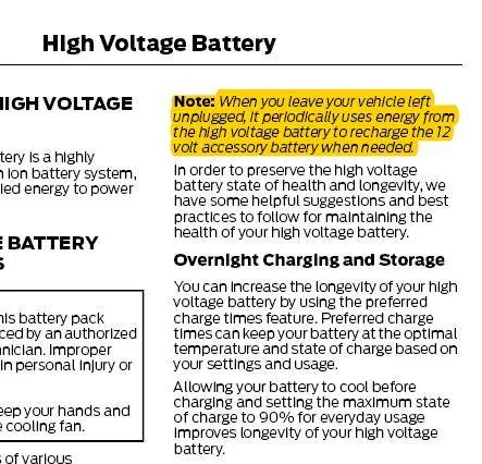 Ford Mustang Mach-E 12V battery usage (volts) for various functions & situations in Mach-E Captur