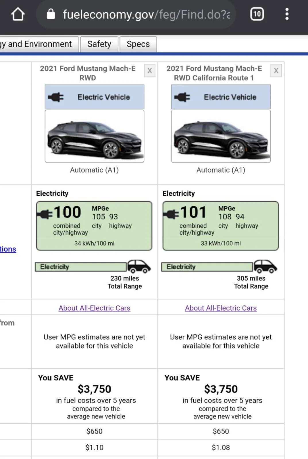 Ford Mustang Mach-E 4.1 Miles/KWH achieved in Mach-E on 266 mile trip! Screenshot_20210219-165317