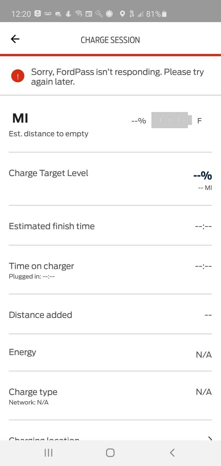 Ford Mustang Mach-E Issues with Ford app. Any advice?? Screenshot_20210221-122031_FordPass