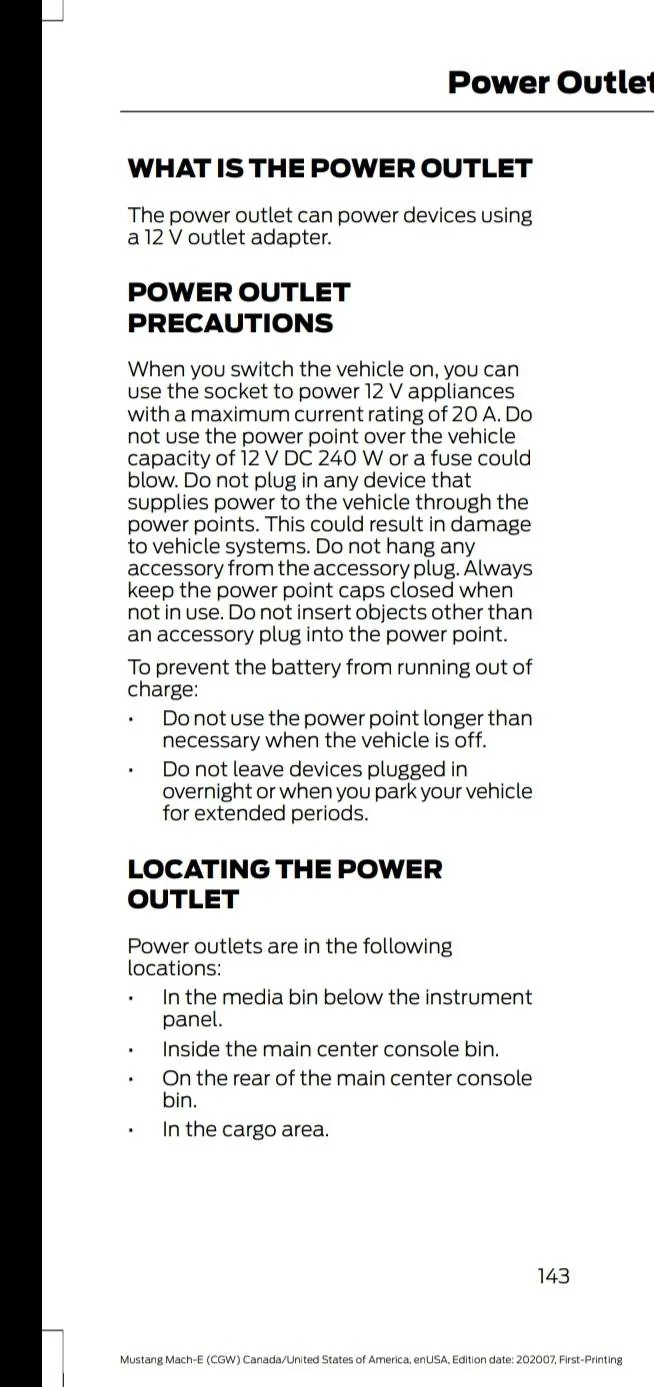 Ford Mustang Mach-E 12v power outlet use cases? Screenshot_20210222-102207_Driv