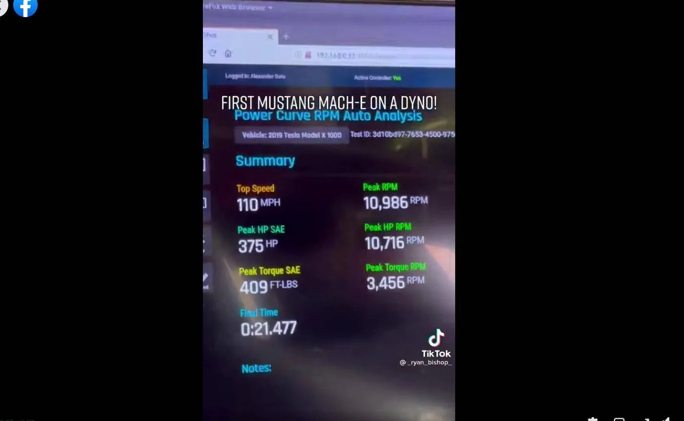 Ford Mustang Mach-E First Mach-E dyno test results: 375 hp / 409 ft-lbs torque dyno