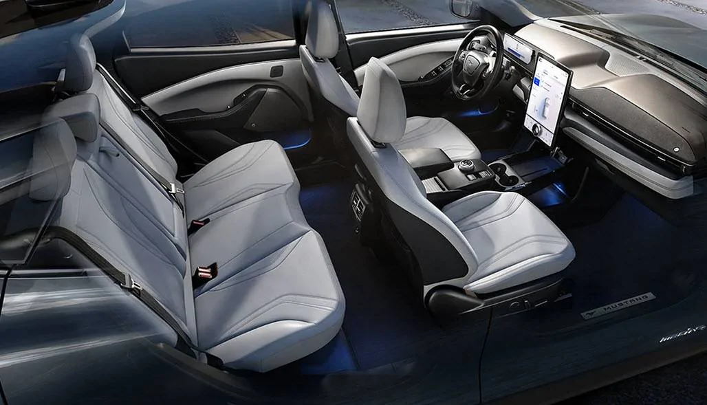 Ford Mustang Mach-E Are rear seats supposed to have ambient lighting too? 2021-02-23_13-02-10