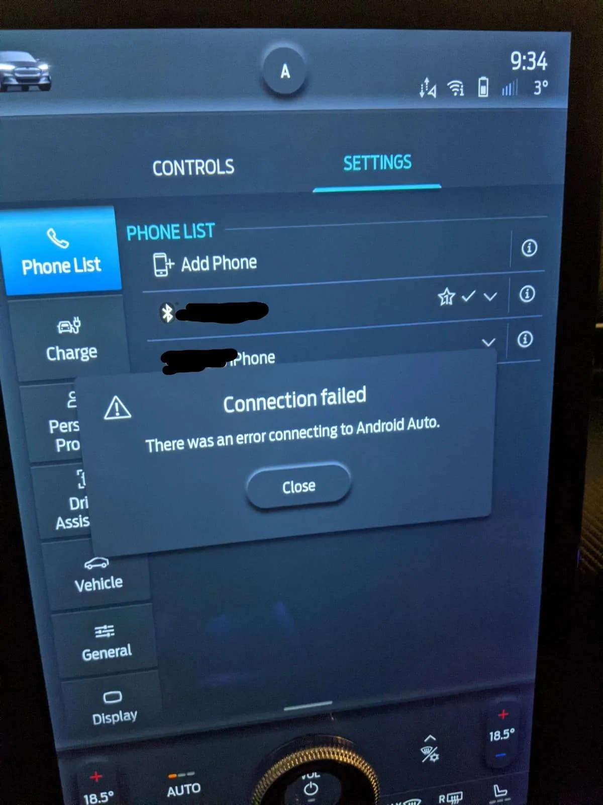Ford Mustang Mach-E Android Auto Pixel 3 Wireless Connection Issue Connection Failed Mach E