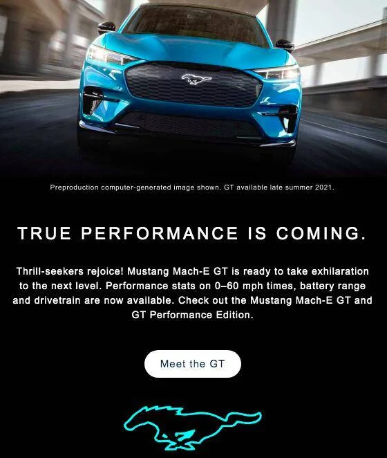 Ford Mustang Mach-E Some early Mach-E GT owners may get 2022 model according to new Ford email Screen Shot 2021-02-24 at 12.11.29 PM