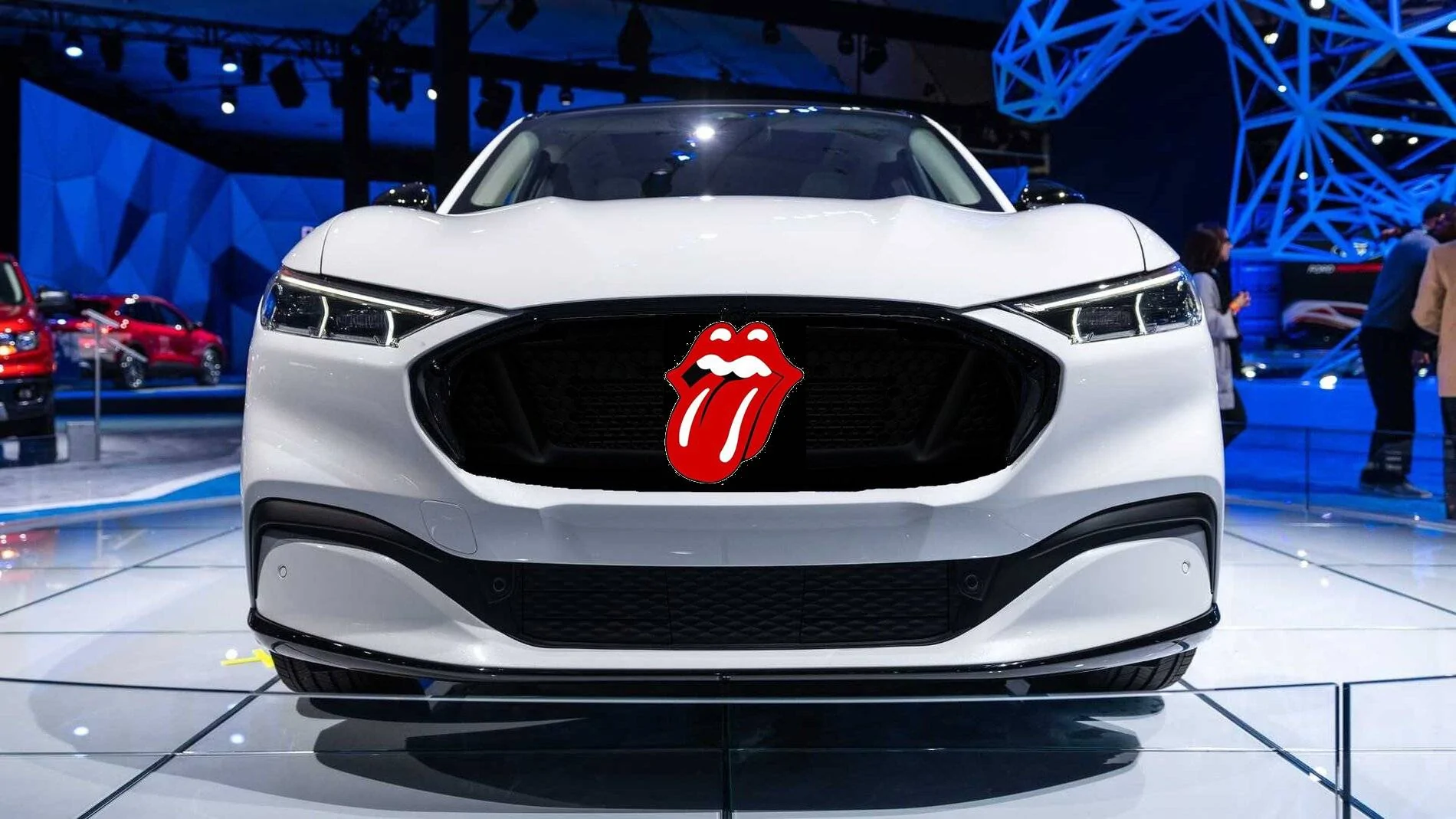 Ford Mustang Mach-E Grille Wrap mock-ups MachEGT Lips