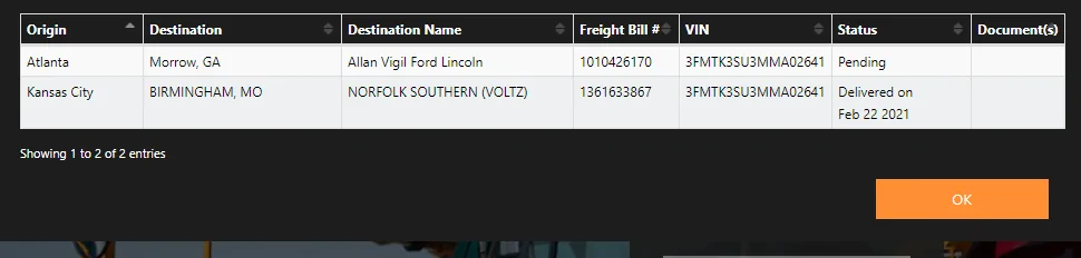 Ford Mustang Mach-E palsapp train tracking 1614735506508