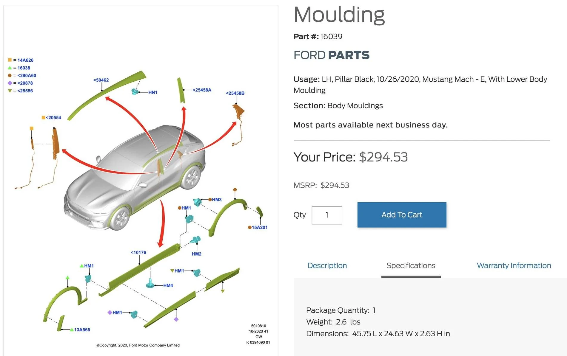 Ford Mustang Mach-E Repaint wheel lip moldings to match paint color? Premium